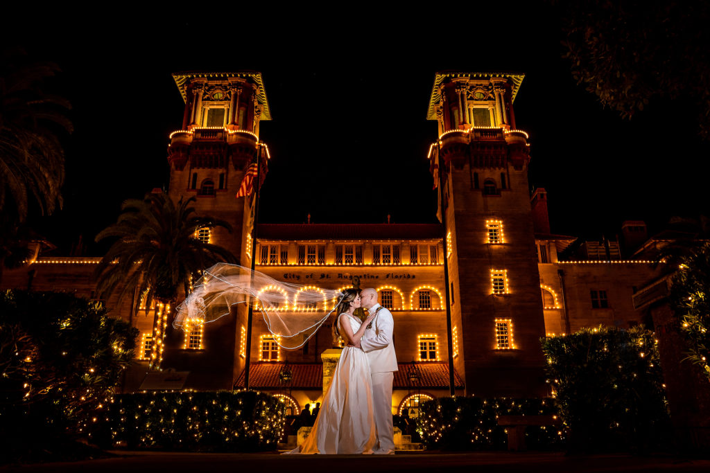 Nights of Lights wedding in St Augustine