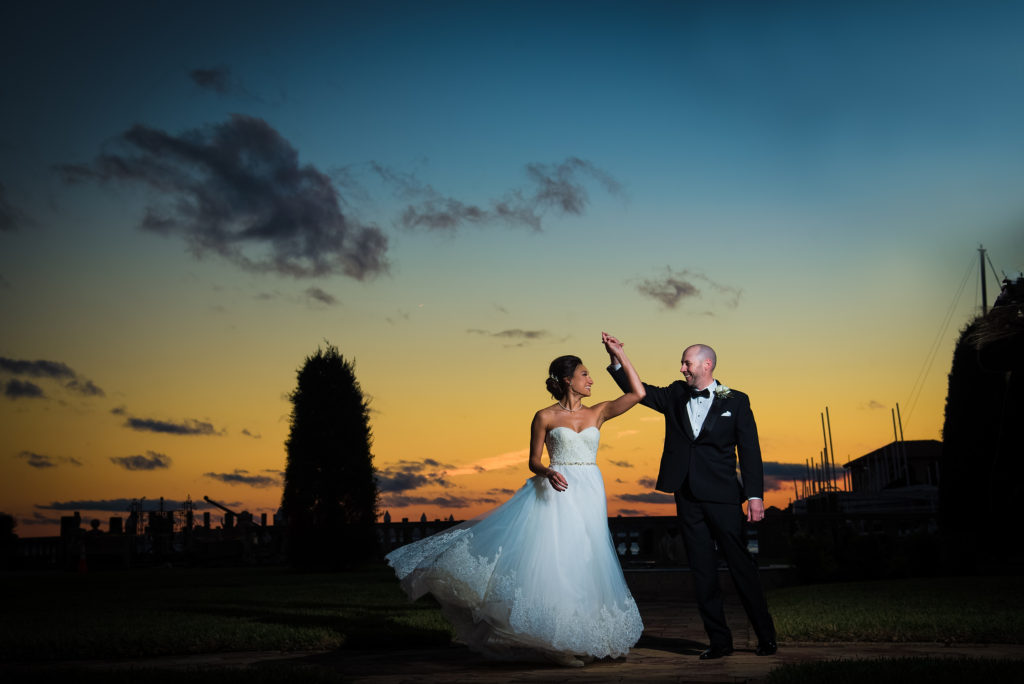 epping forest wedding at sunset