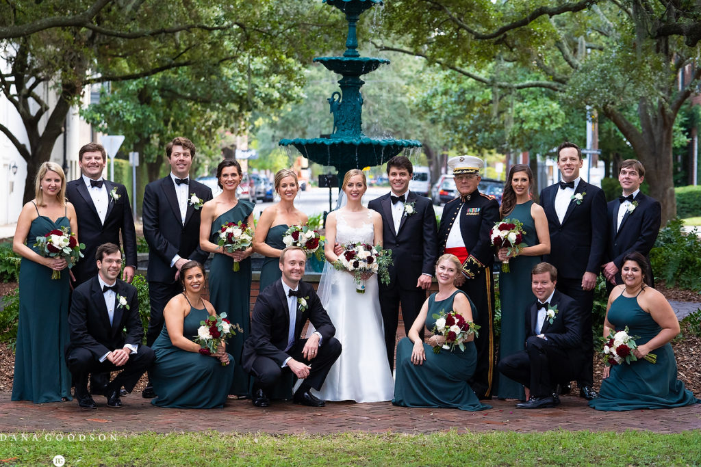 Wedding in Lafayette Square in Savannah