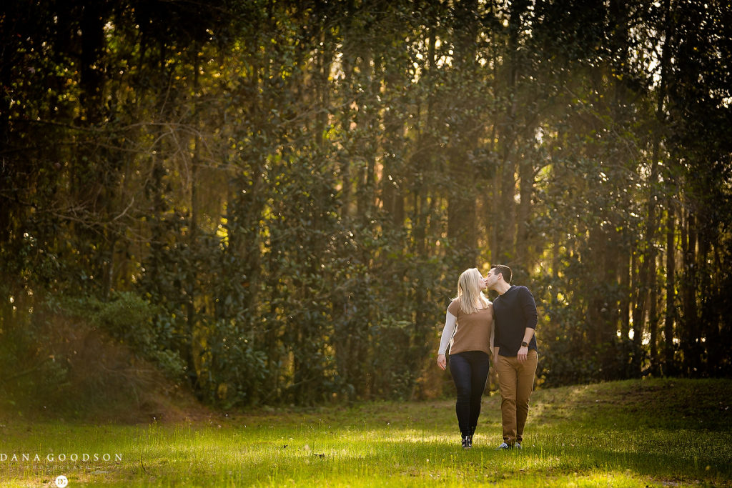 Engagement photography in Jacksonville at Camp Milton